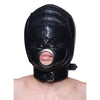 Leather Padded BDSM Hood with Mouth Hole