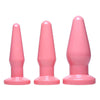 Pink Anal Plugs 3 Piece Kit