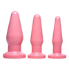 Pink Anal Plug 3 Piece Kit- Packaged