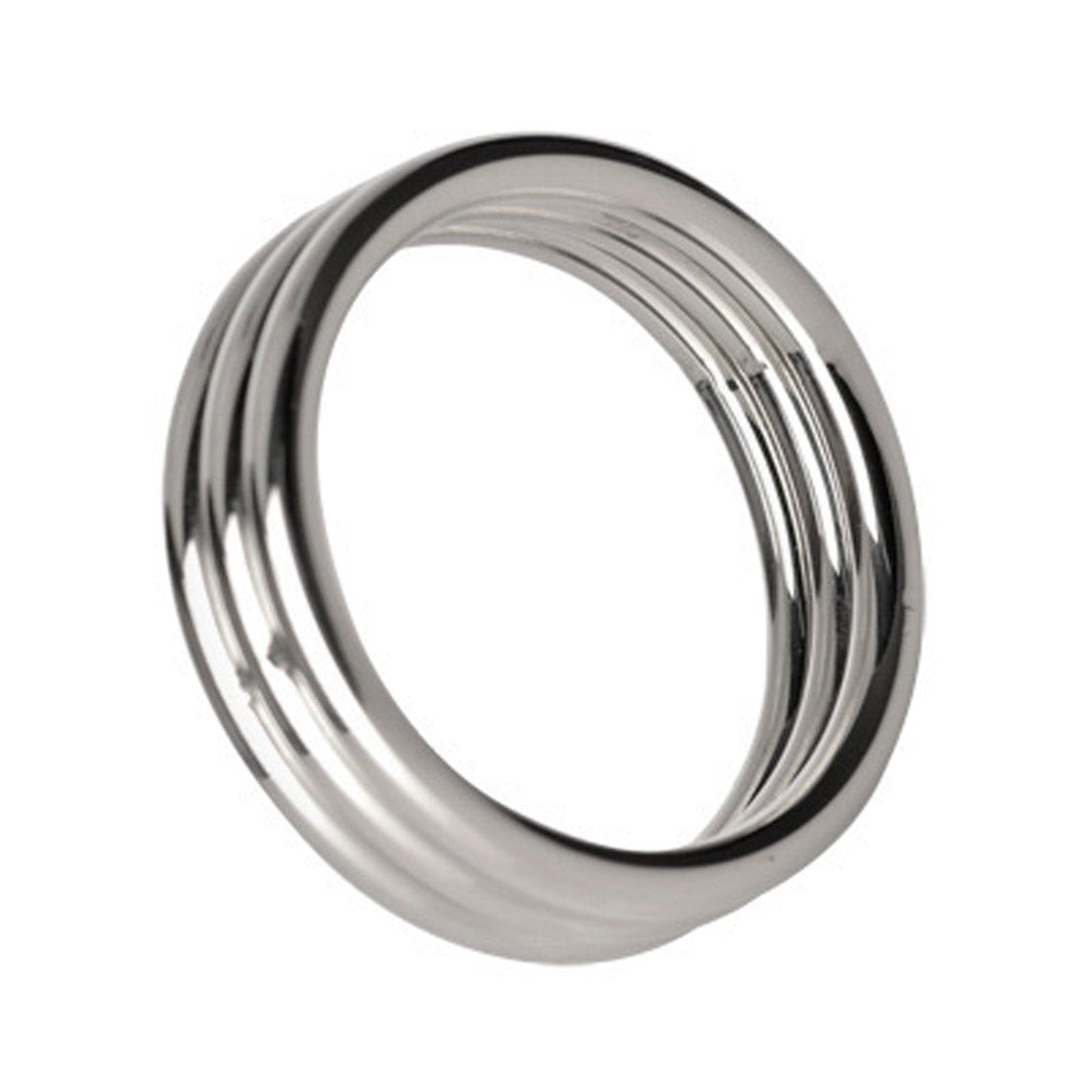 Echo Stainless Steel Triple Cock Ring