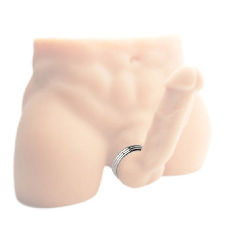 Echo Stainless Steel Triple Cock Ring