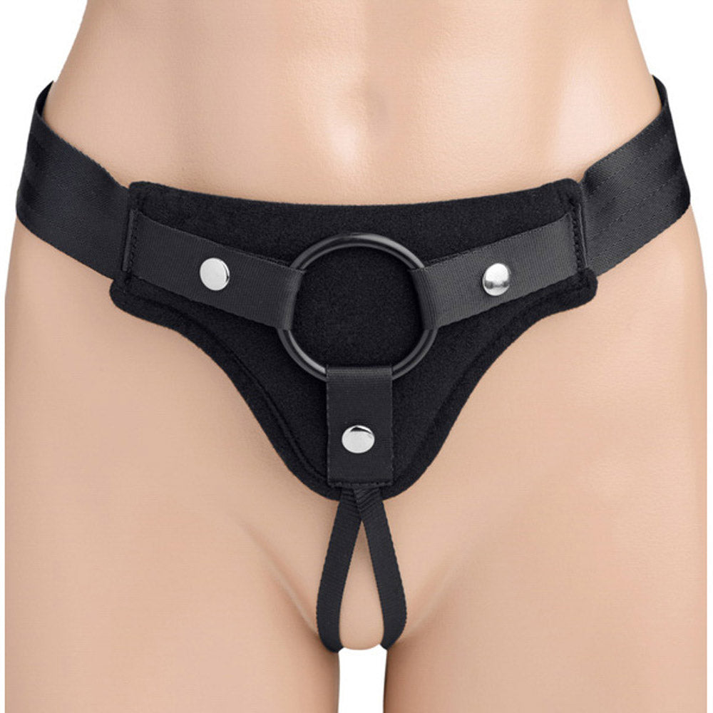Universal Padded Strap On Harness with Back Support