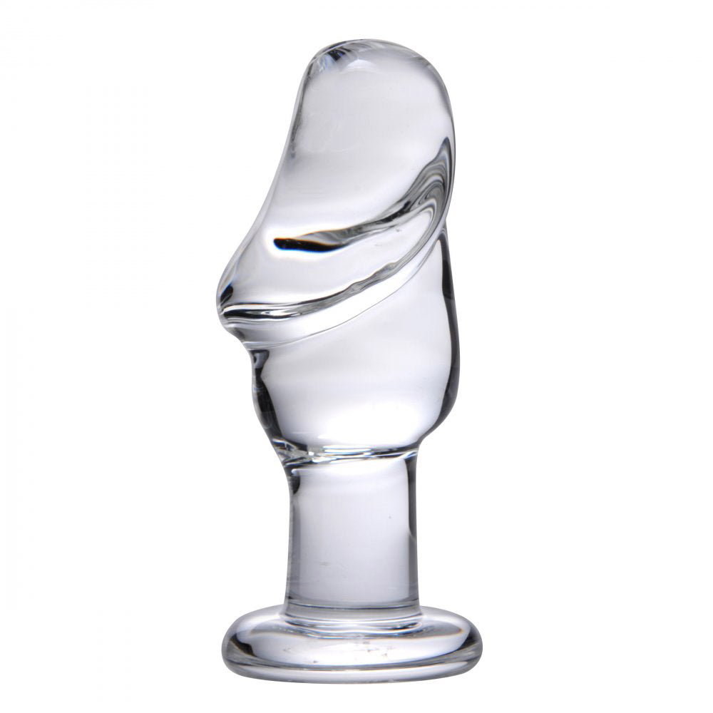 Asvini Glass Butt Plug Penis Shaped By XR Brands