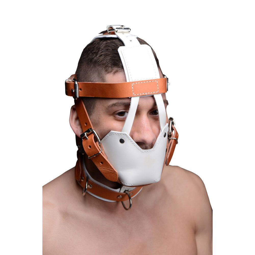 Hospital Style BDSM Leather Muzzle RossCo Sex Shop Free 2 Day Shipping  pic