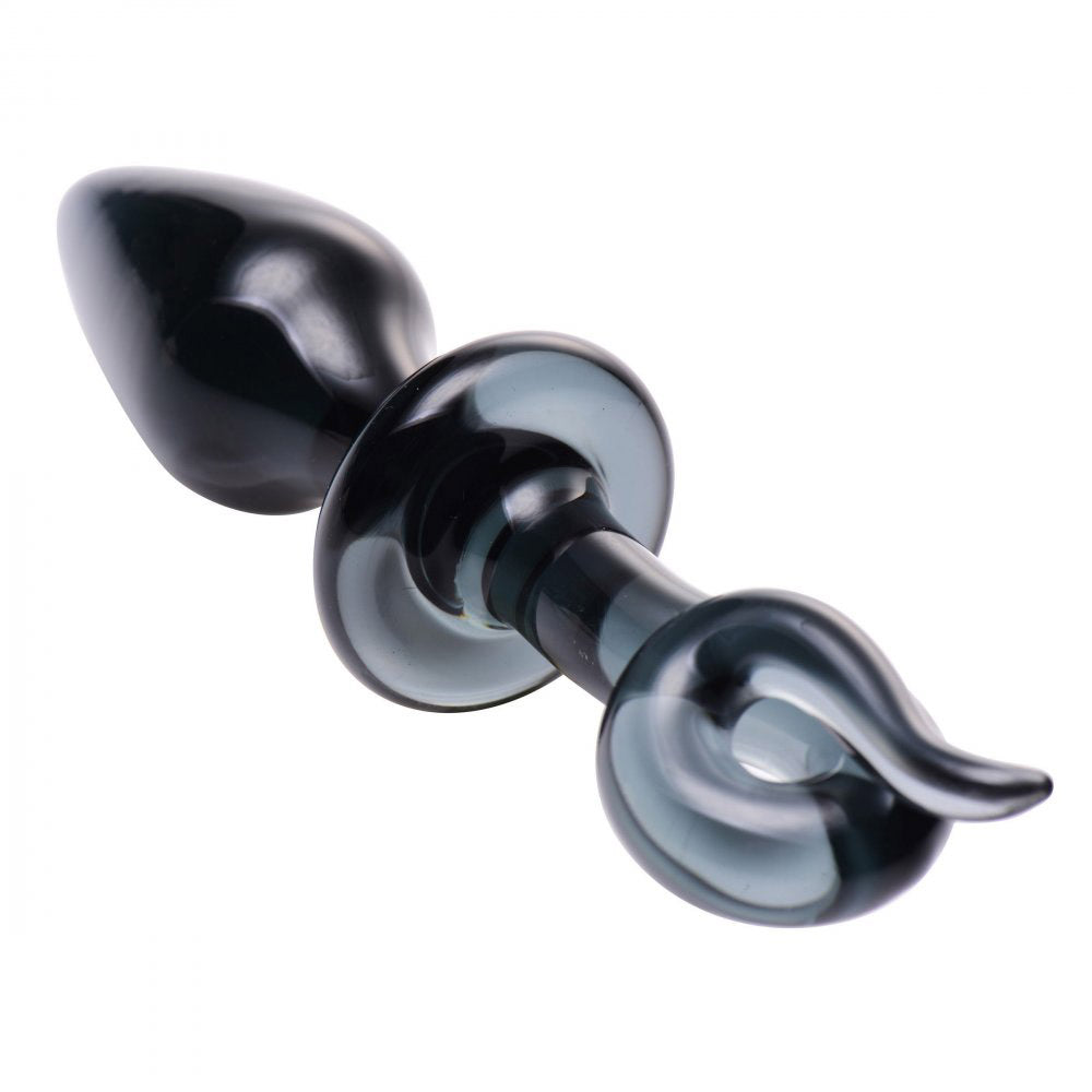 Pig Tail Glass Butt Plug By XR Brands