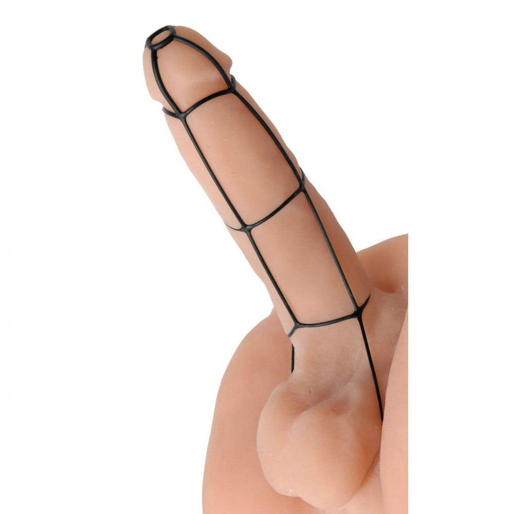 Silicone Cock Cage Texture Sleeve