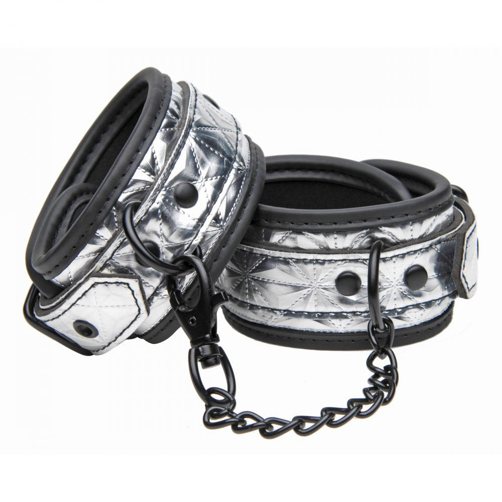 Platinum Bound Cuffed Embossed Metallic Cuffs
