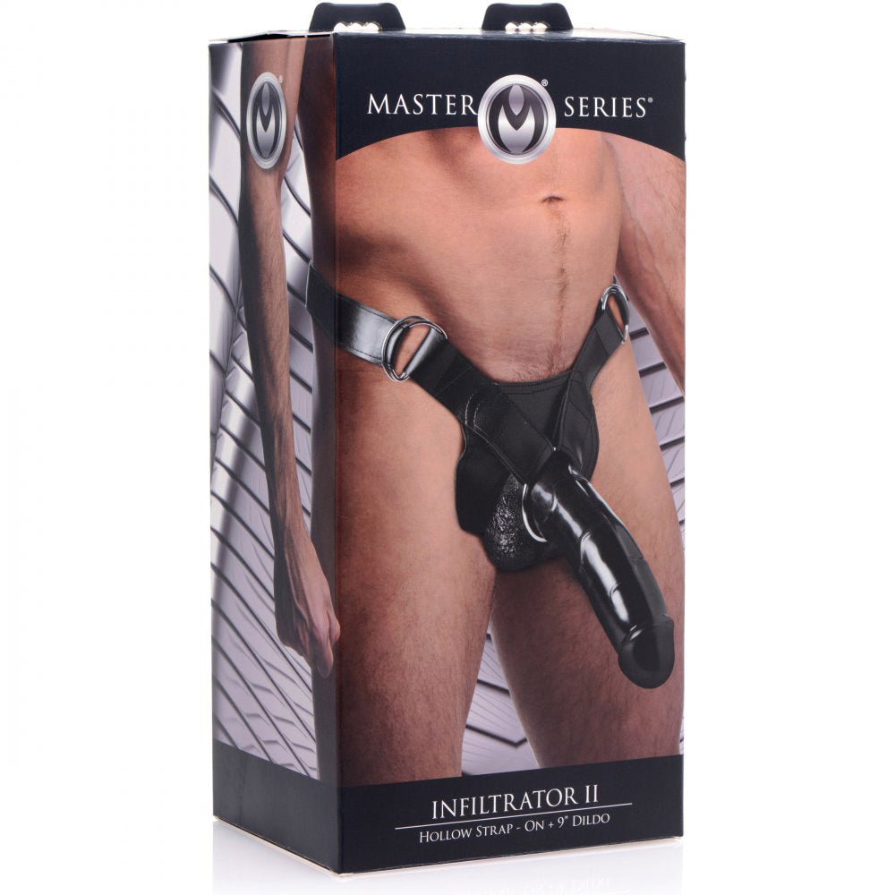 Infiltrator II Hollow Strap-On with 9" Dildo
