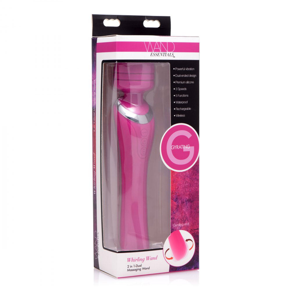 Whirling Wand 2 in 1 Silicone Dual Massage Wand