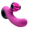 G-Spin Silicone Vibrator with Spinning Clitoral Stimulator