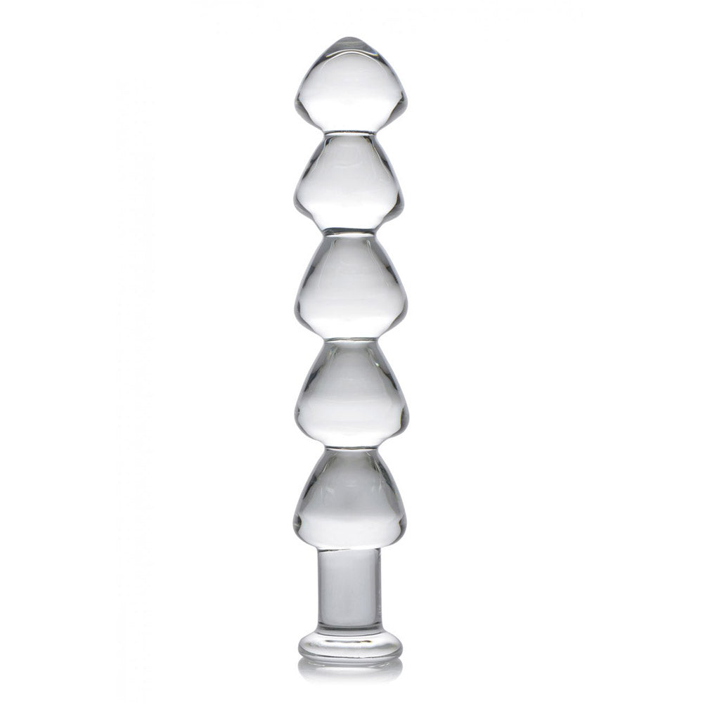 Drops Glass Anal Beads By XR Brands