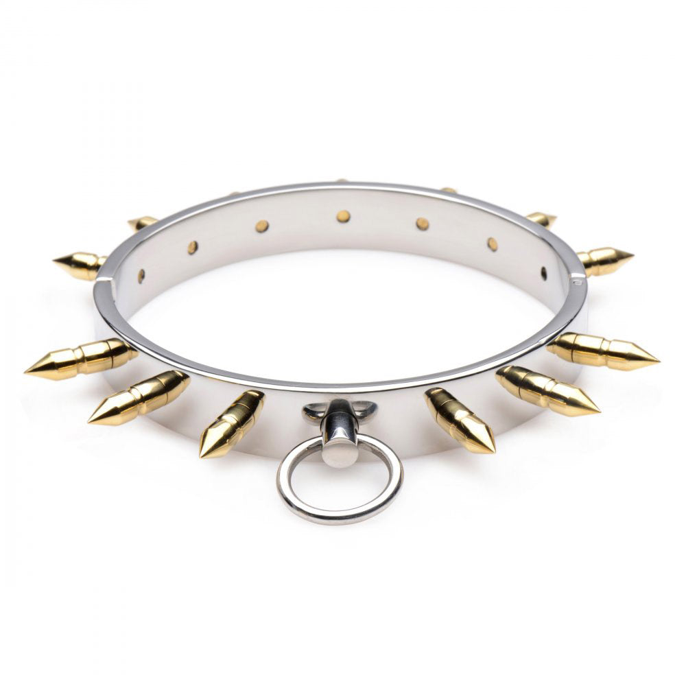 Stainless Steel Spiked Slave Collar