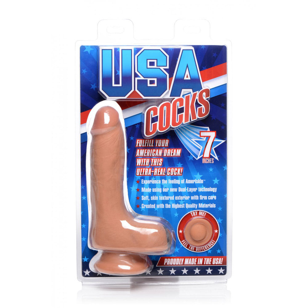 Flesh Ultra Real Dual Layer Suction Cup Dildo