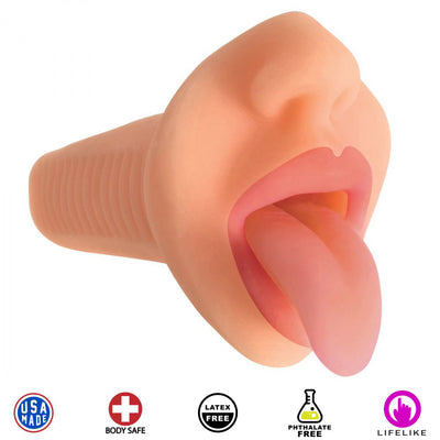 Deep Throat Pocket Pussy Vibrating BioSkin By CurveToys