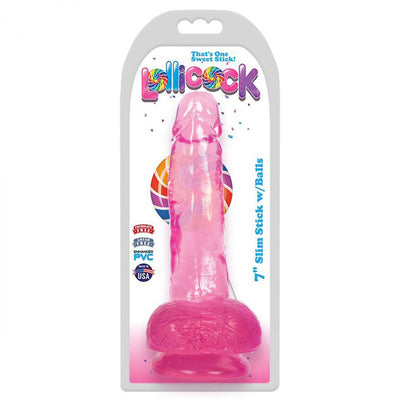 Ice Stick Realistic Suction Cup Dildo With Balls