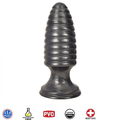 The Marshal Ribbed Butt Plug By CurveToys