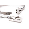 BDSM Cuffed Locking Bracelet and Key Necklace