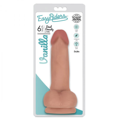 Easy Riders 6" Dual Density Dildo With Balls