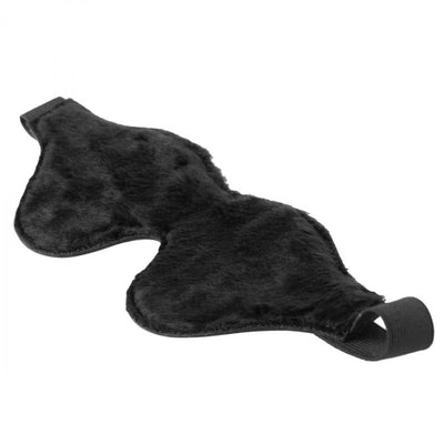 Strict Leather Black Fleece Lined Blindfold
