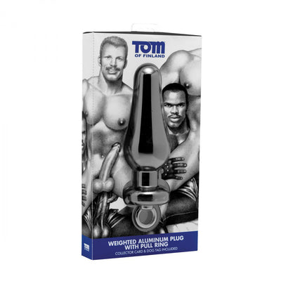 Tom of Finland Weighted Aluminum Plug with Pull Ring