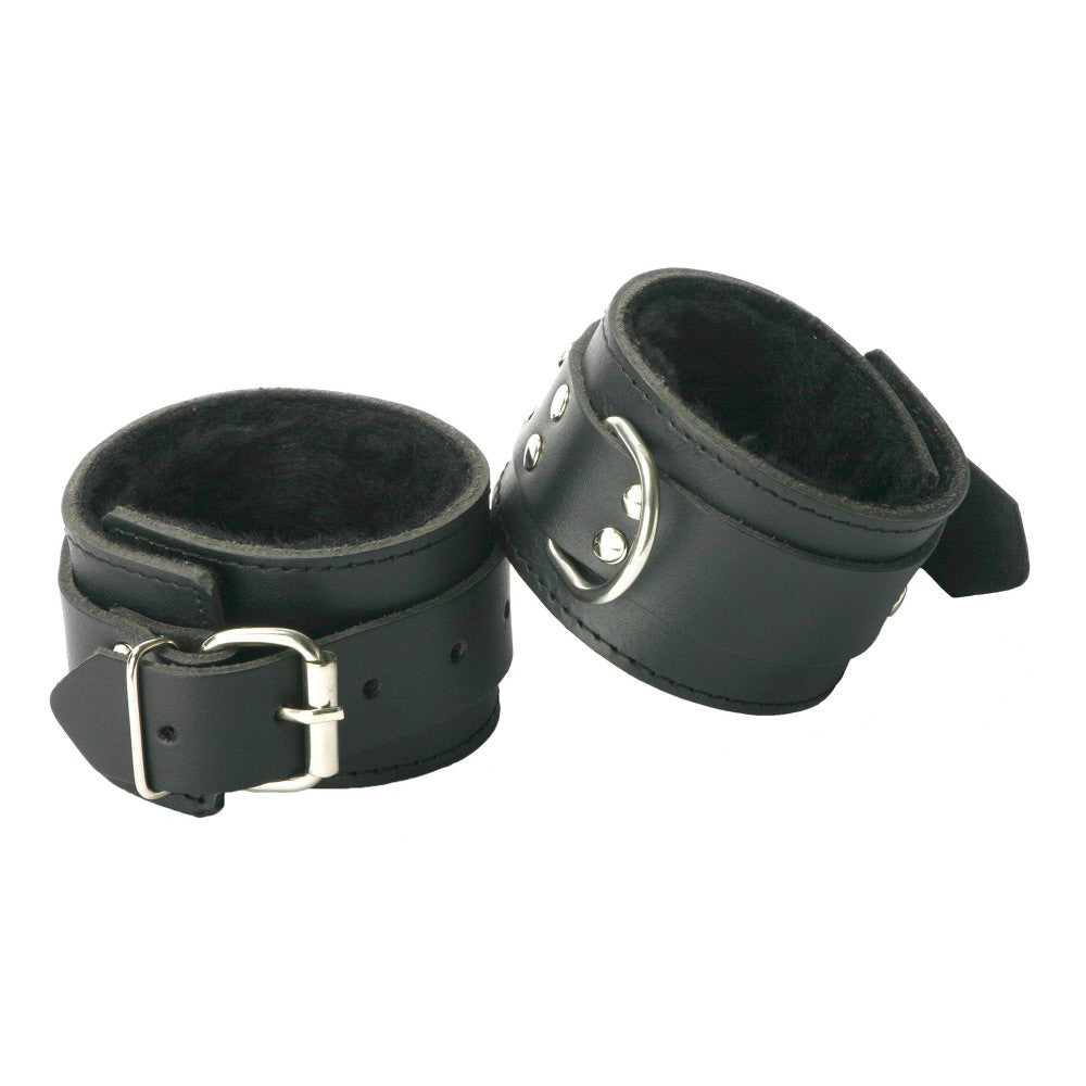 Strict Leather Fur Lined Cuffs