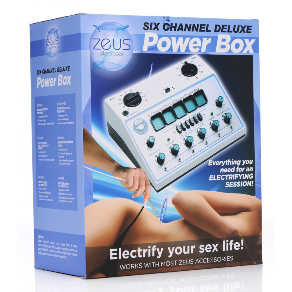Zeus 6 Channel Deluxe Electrosex Power Box